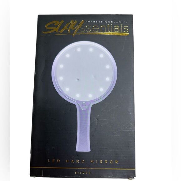 Impressions LED Cristal clear lighted hand mirror with a touch of a button - Picture 1 of 4